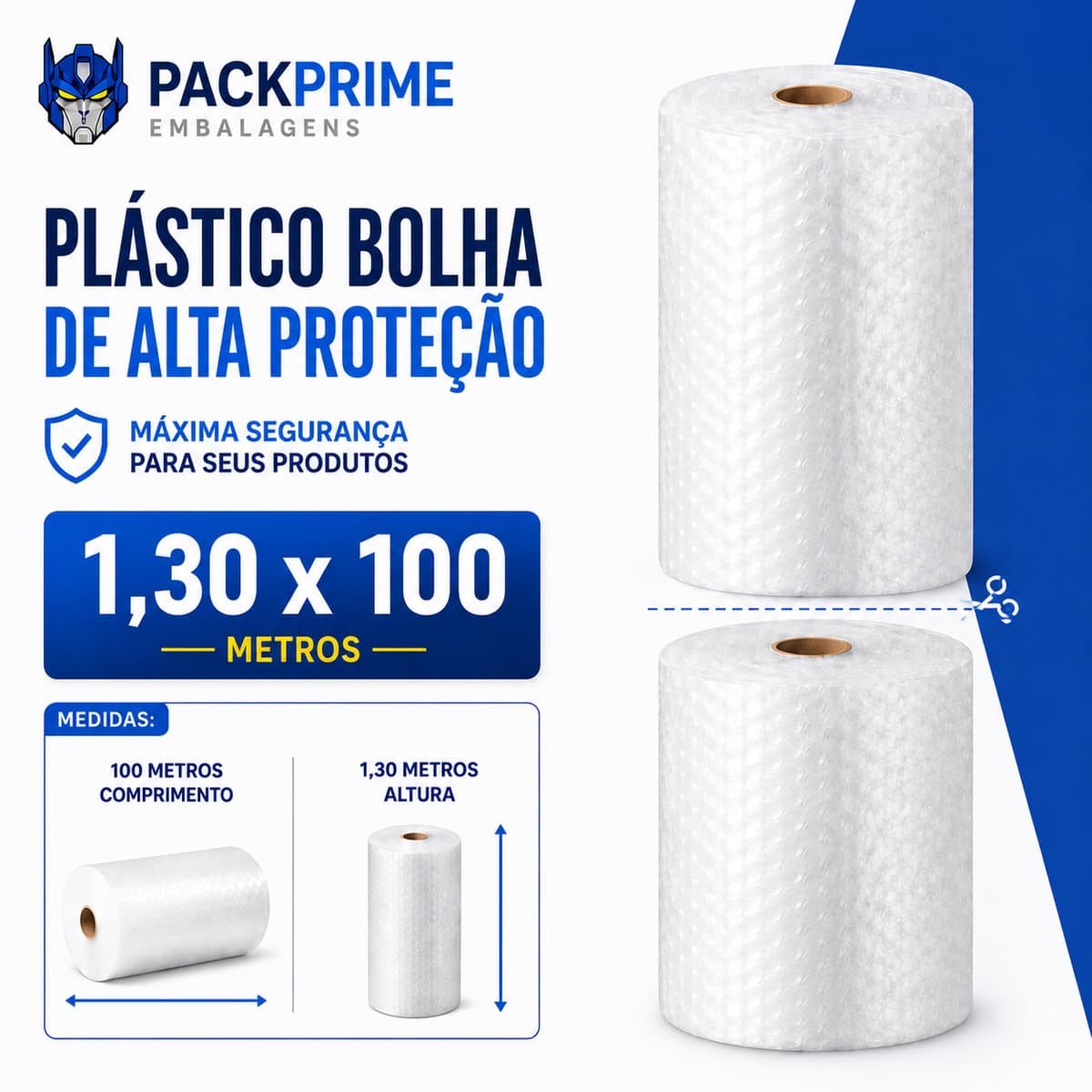 Plástico Bolha 1,30x100 C2